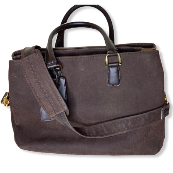 DVF tri-tone brown large overnight bag - Picture 5 of 11